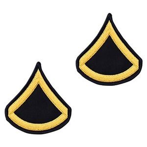 Private First Class - Gold Embroidered on Blue, Male
